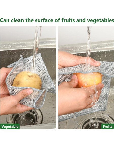 6 Paños de Cocina Doble Capa Genérico 20x20 cm Sin Rayones