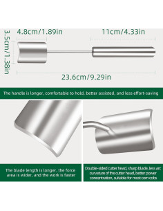 Pelador de Maíz Acero Inoxidable 67, Mango Largo, 2 Pcs 2