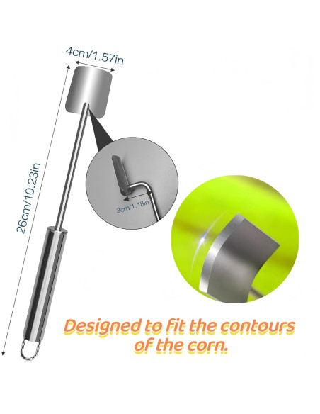 Pelador de Maíz Tileu 2024 Acero Inoxidable Fácil de Limpiar