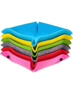 Bandeja de Valet Plegable Fieltro OliviaLiving 6 Piezas 2