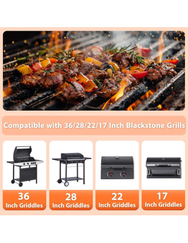 Forros de Silicona para Tazas de Grasa Blackstone 36-17"