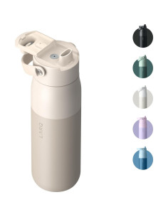 Botella LARQ Doble Pared 680ml Set Tapa Swig Duna y Negro 2