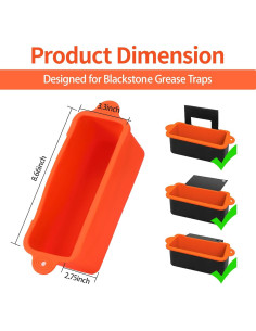 Forros de Silicona Reutilizables DMwespe para Parrillas Blackstone 2