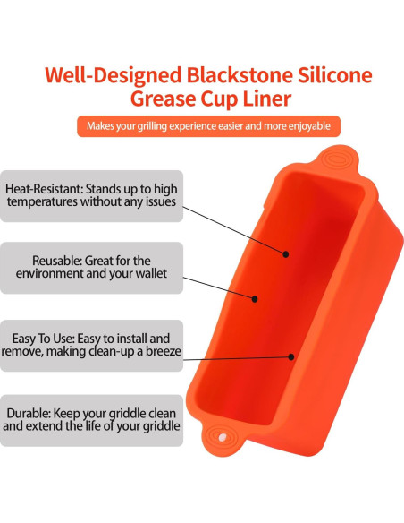 Forros de Silicona Reutilizables DMwespe para Parrillas Blackstone