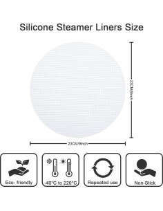 Forros de Silicona Patelai 12 Piezas 23 cm Antiadherentes 2