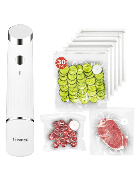 Sellador de Vacío Manual Gisaryc + 30 Bolsas Reutilizables