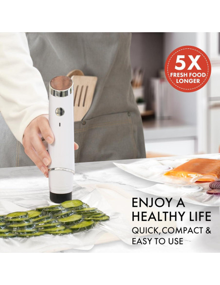 Sellador de Vacío Manual Gisaryc + 30 Bolsas Reutilizables