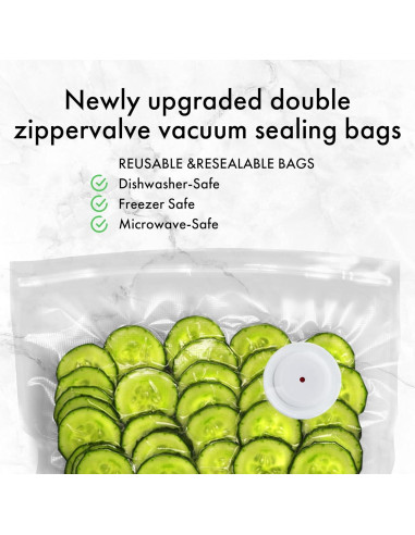 Sellador de Vacío Manual Gisaryc + 30 Bolsas Reutilizables