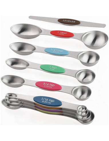 Juego de Cucharas Medidoras Magnéticas Forkmannie 9 Piezas