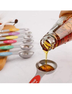 Juego de Cucharas Medidoras Magnéticas Forkmannie 6 Piezas 2