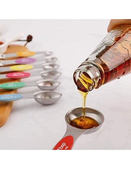 Juego de Cucharas Medidoras Magnéticas Forkmannie 6 Piezas