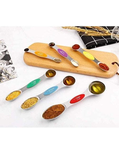 Juego de Cucharas Medidoras Magnéticas Forkmannie 6 Piezas