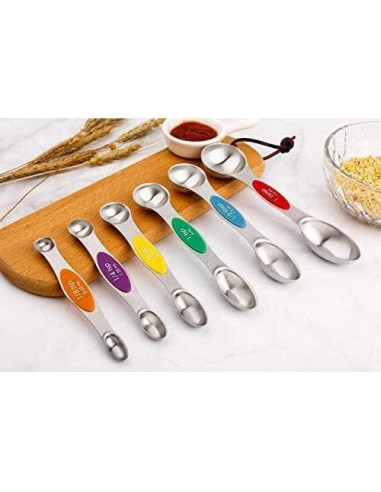 Juego de Cucharas Medidoras Magnéticas Forkmannie 6 Piezas