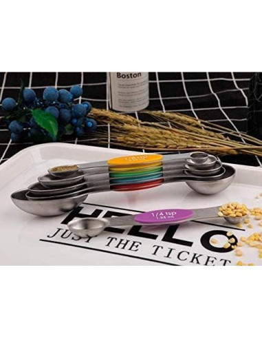Juego de Cucharas Medidoras Magnéticas Forkmannie 6 Piezas