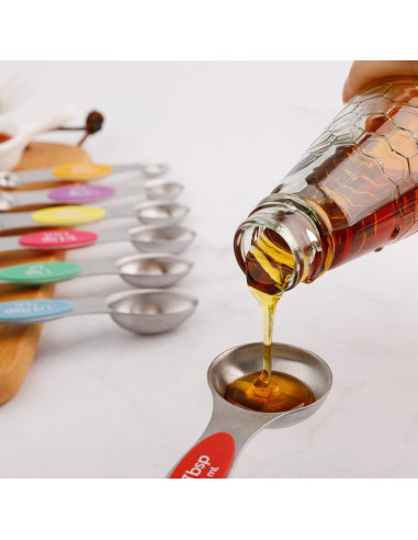 Juego de Cucharas Medidoras Magnéticas Forkmannie 9 Piezas