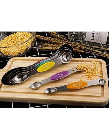 Juego de Cucharas Medidoras Magnéticas Forkmannie 6 Piezas