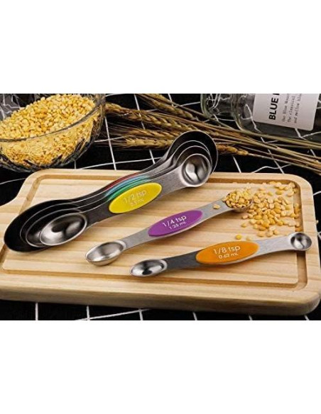Juego de Cucharas Medidoras Magnéticas Forkmannie 6 Piezas