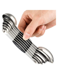 Juego de Cucharas Medidoras Magnéticas YellRin 7 Piezas Acero Inoxidable