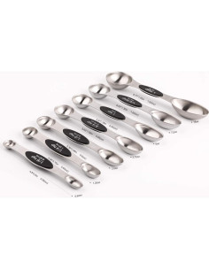 Juego de Cucharas Medidoras Magnéticas YellRin 7 Piezas Acero Inoxidable 2
