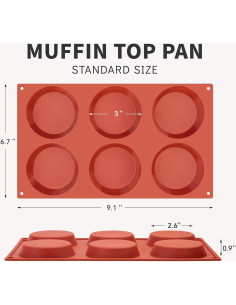 Paquete de 3 Moldes de Silicona Puyeipt para Huevos 7,6 cm 2