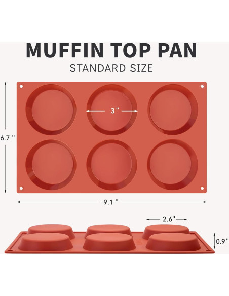 Paquete de 3 Moldes de Silicona Puyeipt para Huevos 7,6 cm