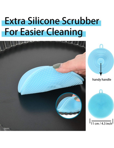 Set de 10 Moldes Redondos Antiadherentes Vnray 10 cm