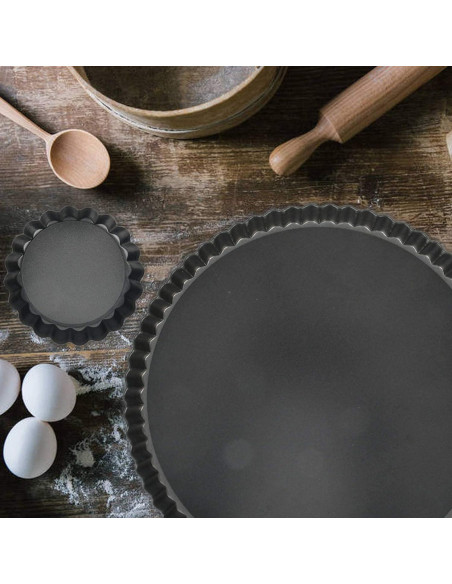 Set de 10 Moldes Redondos Antiadherentes Vnray 10 cm