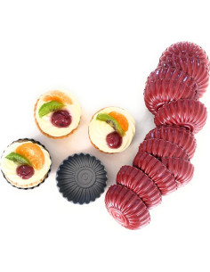 Set de 20 Moldes Mini para Tartas de Huevo CULIMI 6 cm 2