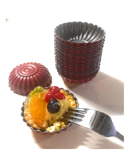 Set de 20 Moldes Mini para Tartas de Huevo CULIMI 6 cm