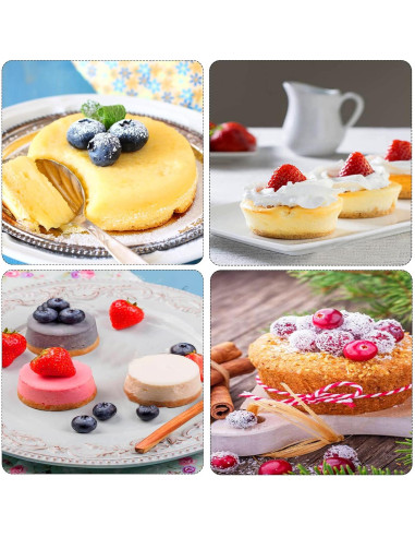 Moldes de Silicona Ocmoiy Antiadherentes 18 Tazas 30,5 cm