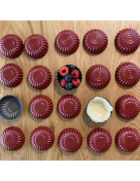 Set de 20 Moldes Mini para Tartas de Huevo CULIMI 6 cm