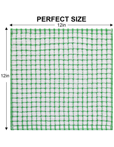 Kitinjoy Toallas de Cocina de Algodón 8 Piezas 30x30 cm