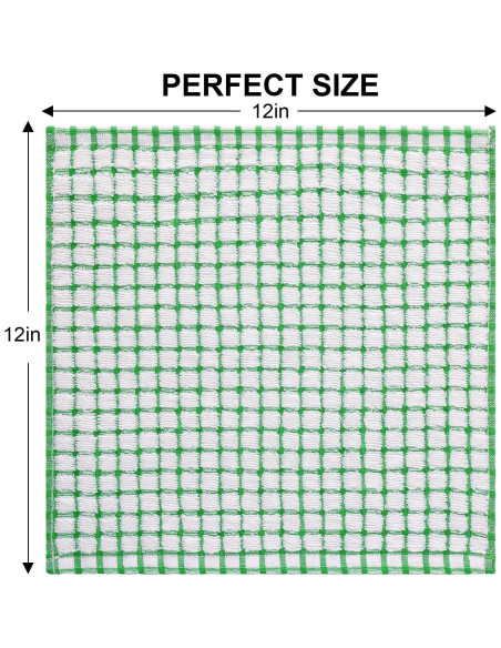 Kitinjoy Toallas de Cocina de Algodón 8 Piezas 30x30 cm