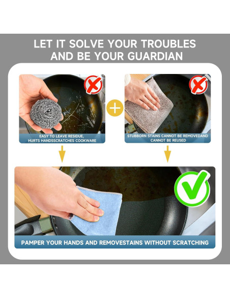 20 Paños de Lavado de Platos JZDN Doble Capa Reutilizables