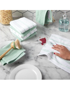 Juego de paños de cocina KitchenAid Albany 8 piezas 30x30 cm 2