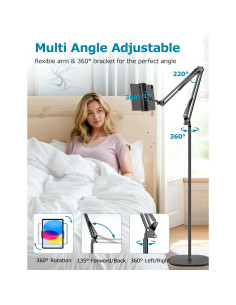 Soporte de Piso Ajustable Evekea para iPad y Tablets 2.18kg 2