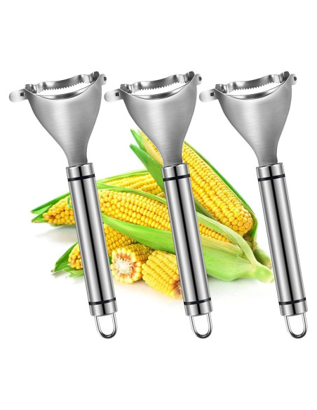 Cortador de Maíz Galepromot 3 Piezas Acero Inoxidable