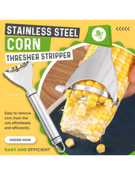 Cortador de Maíz Galepromot 3 Piezas Acero Inoxidable