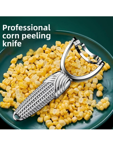 Pelador de Maíz ANMIOU Acero Inoxidable Ergonomico 16 cm