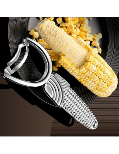 Pelador de Maíz ANMIOU Acero Inoxidable Ergonomico 16 cm
