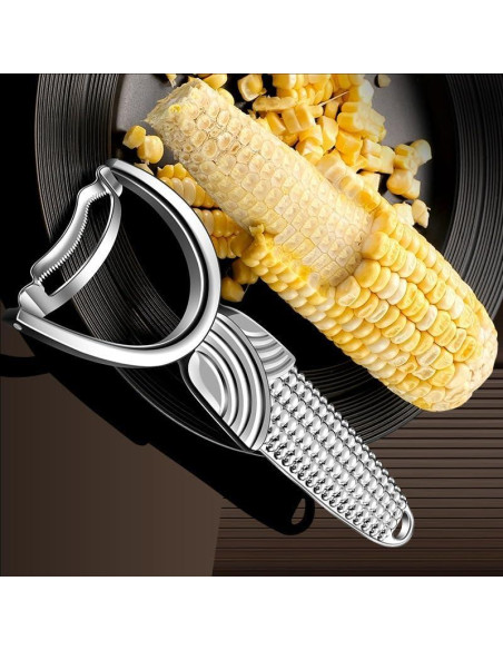Pelador de Maíz ANMIOU Acero Inoxidable Ergonomico 16 cm