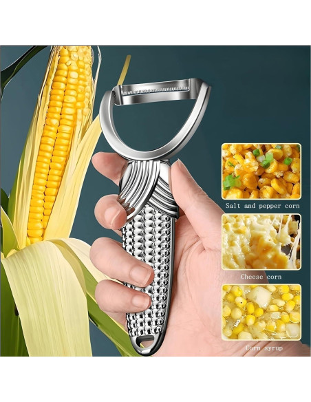 Pelador de Maíz ANMIOU Acero Inoxidable Ergonomico 16 cm