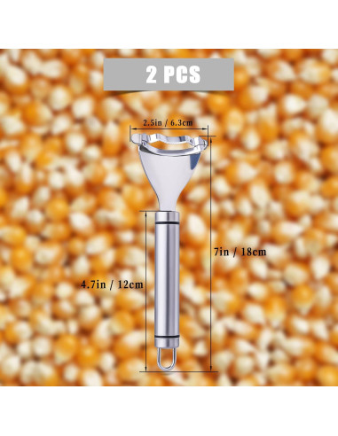 2 Desgranadores de Maíz Acero Inoxidable TOYMIS 18x12 cm