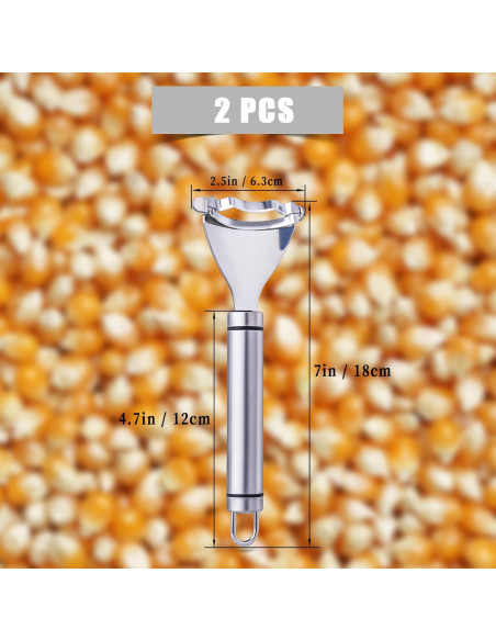 2 Desgranadores de Maíz Acero Inoxidable TOYMIS 18x12 cm