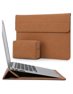 Funda para Laptop 13.3-14" HYZUO Marrón con Soporte
