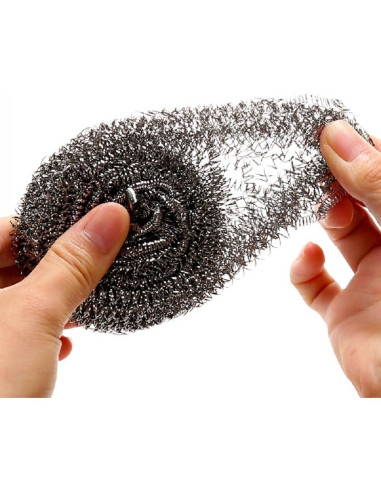 Paquete de 6 estropajos de acero inoxidable KTOJOY 7,62 cm