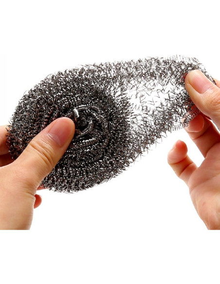 Paquete de 6 estropajos de acero inoxidable KTOJOY 7,62 cm