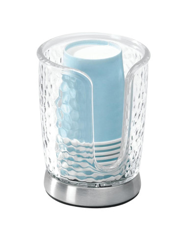 Dispensador de Tazas de Papel mDesign 3908MDBA Transparente