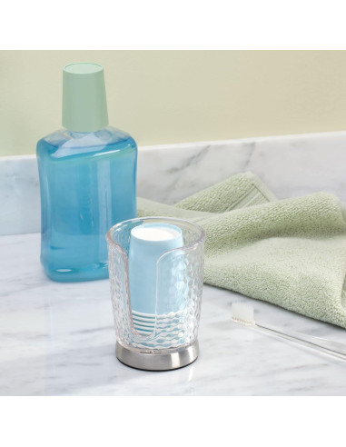 Dispensador de Tazas de Papel mDesign 3908MDBA Transparente