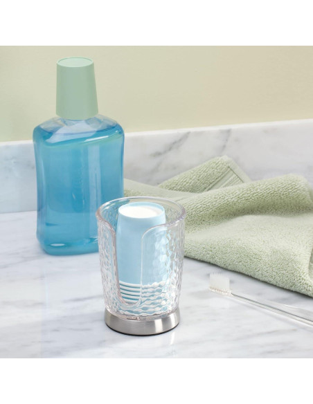 Dispensador de Tazas de Papel mDesign 3908MDBA Transparente